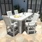 Highwood Usa Lehigh 7pc Rectangular Counter Height Outdoor Patio Furniture Dining Set 84 x 42 AD-ST7LH2CO5BA-WHE - alternate 3